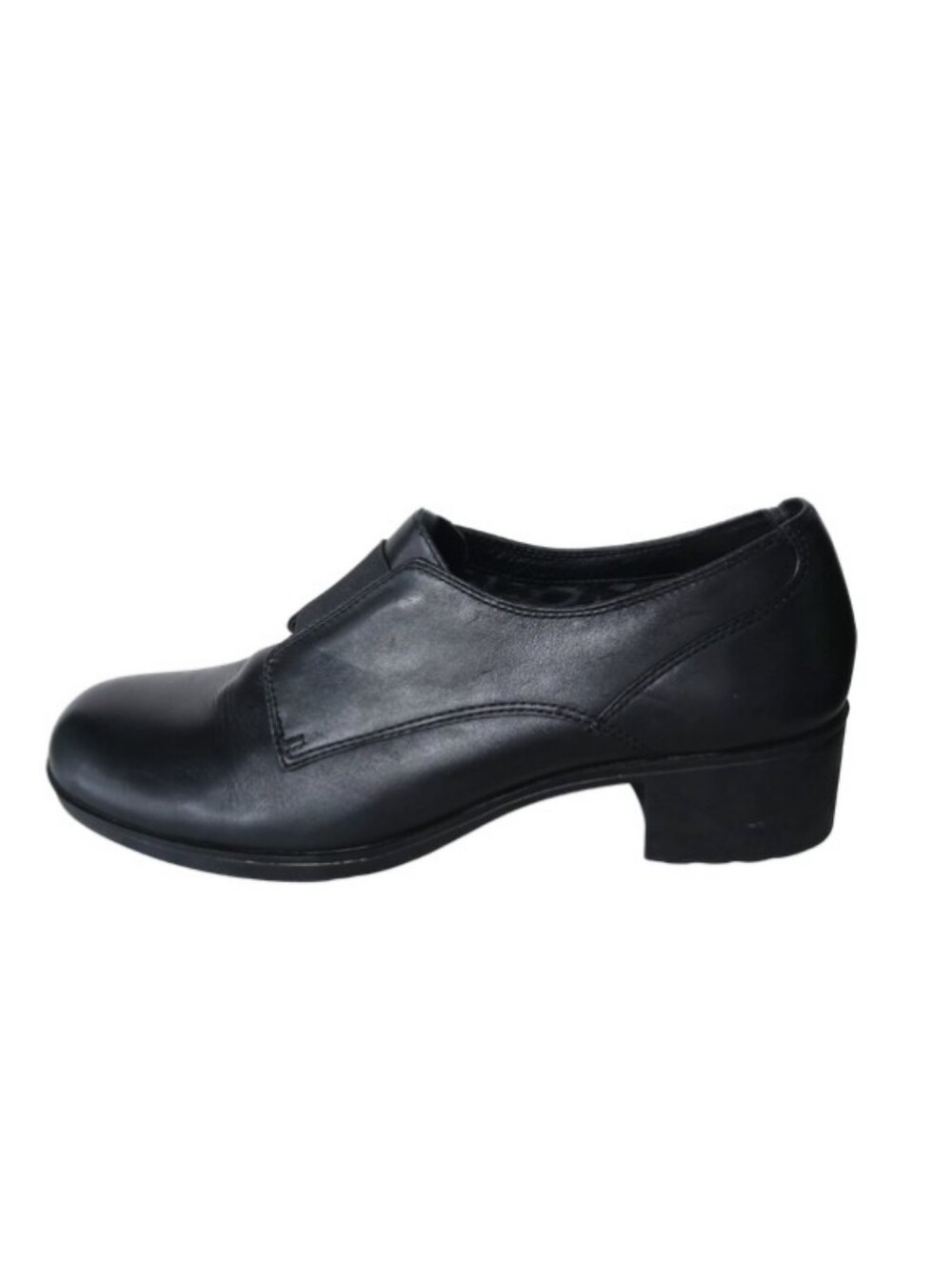 Abeo Slip-ons Women's 10 Black Leather Casual Orthopedic Walking Office Shoes